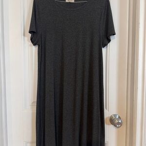 Madewell Charcoal Short Sleeve Dress